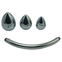 Generique Stimulateur de prostate en métal Double Head 25cm